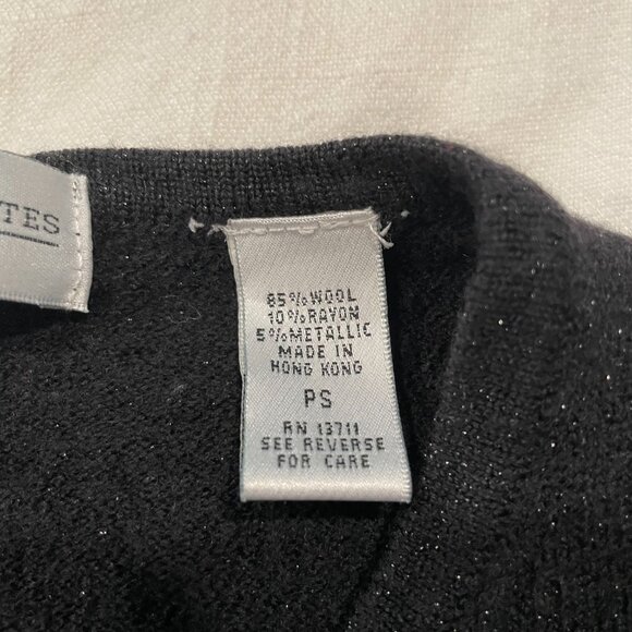 Valerie Stevens Petites Metallic Wool Cardigan - Picture 5 of 9